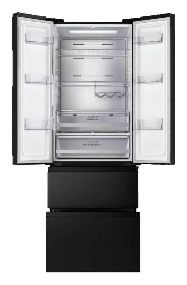 Hisense French-Door Kühl-/Gefrierkombination RF632N4AFC1 schwarz B/H/T: ca. 70x201x69 cm Hisense French-Door Kühl-/Gefrierkombination RF632N4AFC1 schwarz B/H/T: ca. 70x201x69 cm – Bild 2