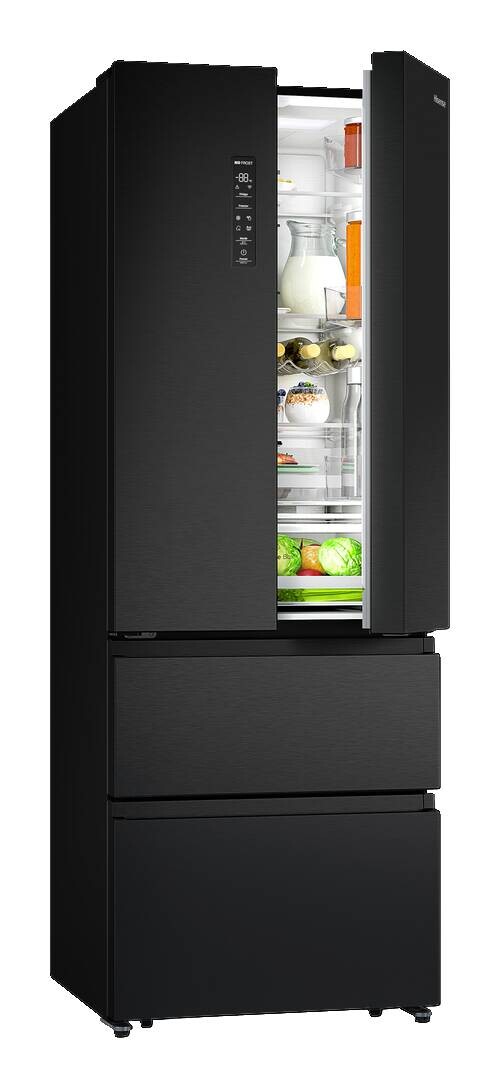 Hisense French-Door Kühl-/Gefrierkombination RF632N4AFC1 schwarz B/H/T: ca. 70x201x69 cm Hisense French-Door Kühl-/Gefrierkombination RF632N4AFC1 schwarz B/H/T: ca. 70x201x69 cm – Bild 3