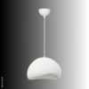 Opviq Pendelleuchte weiß Metall Fiberglas B/T/L: ca. 50x44x50 cm E27 1 Brennstellen – Bild 2