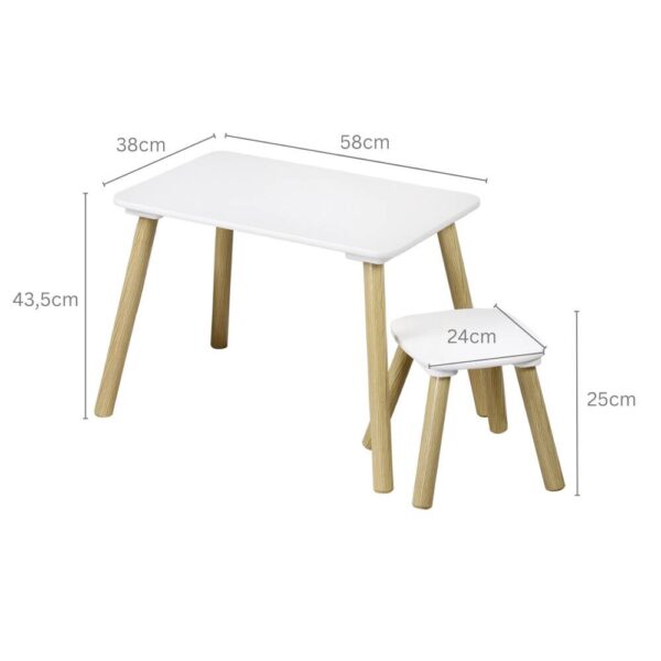 Kesper Kindertisch natur Holz B/H/L: ca. 38x43,5x58 cm – Bild 4