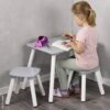 Kesper Kindertisch grau Holz B/H/L: ca. 38x43,5x58 cm Kesper Kindertisch grau Holz B/H/L: ca. 38x43,5x58 cm – Bild 2