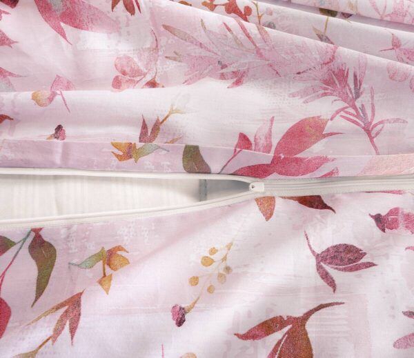 Baumwoll Bettwäsche Satin rosé Baumwolle B/L: ca. 135x200 cm – Bild 3