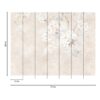 Livingwalls Fototapete Floral grau beige creme B/L: ca. 280x371 cm – Bild 4