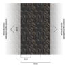 Livingwalls Fototapete 3D-Optik gold anthrazit B/L: ca. 280x159 cm – Bild 2