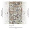 Livingwalls Fototapete Steinoptik creme beige braun B/L: ca. 280x159 cm – Bild 2
