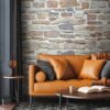 Livingwalls Fototapete Steinoptik creme beige braun B/L: ca. 280x159 cm – Bild 3