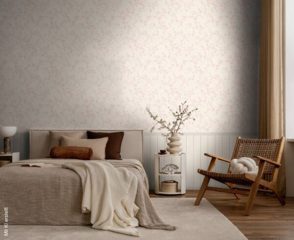 Livingwalls Fototapete Floral rosa creme B/L: ca. 280x159 cm – Bild 3