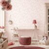 Livingwalls Fototapete Floral rosa creme B/L: ca. 280x159 cm – Bild 4