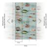 Livingwalls Fototapete Fische blau bunt rosa B/L: ca. 280x159 cm – Bild 2