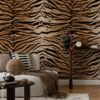 Livingwalls Fototapete Tigerstil braun schwarz B/L: ca. 280x159 cm – Bild 2