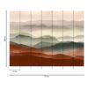 Livingwalls Fototapete Landschaft violett rot grün B/L: ca. 280x371 cm – Bild 2