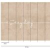Livingwalls Fototapete Schrift weiß beige B/L: ca. 280x371 cm – Bild 2