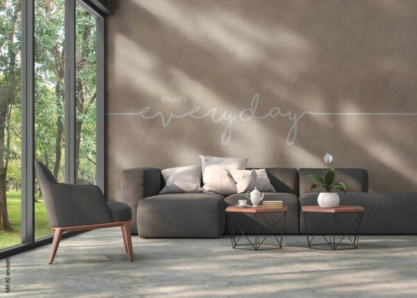 Livingwalls Fototapete Schrift weiß beige B/L: ca. 280x371 cm – Bild 3