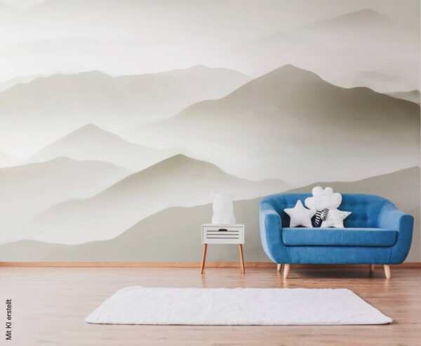 Livingwalls Fototapete Landschaft weiß beige B/L: ca. 280x371 cm – Bild 3