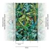 Livingwalls Fototapete Tropical Flair blau braun grün B/L: ca. 280x159 cm – Bild 2