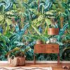 Livingwalls Fototapete Tropical Flair blau braun grün B/L: ca. 280x159 cm – Bild 3
