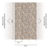 Livingwalls Fototapete 3D-Optik bronze grau taupe B/L: ca. 280x159 cm – Bild 3