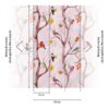Livingwalls Fototapete Zweige braun rosa gelb B/L: ca. 280x159 cm – Bild 2