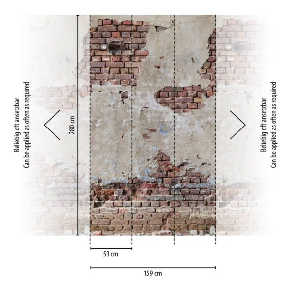 Livingwalls Fototapete Steinoptik creme braun B/L: ca. 280x159 cm Livingwalls Fototapete Steinoptik creme braun B/L: ca. 280x159 cm – Bild 2
