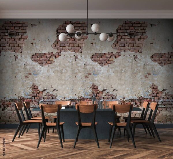 Livingwalls Fototapete Steinoptik creme braun B/L: ca. 280x159 cm Livingwalls Fototapete Steinoptik creme braun B/L: ca. 280x159 cm – Bild 3