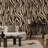 Livingwalls Fototapete Streifen schwarz braun beige B/L: ca. 280x159 cm – Bild 3