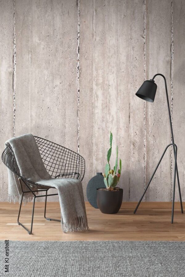 Livingwalls Fototapete Betonoptik grau creme B/L: ca. 280x159 cm Livingwalls Fototapete Betonoptik grau creme B/L: ca. 280x159 cm – Bild 3