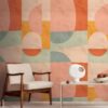 Livingwalls Fototapete Grafik rosa orange gelb B/L: ca. 280x159 cm – Bild 2