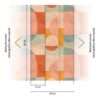 Livingwalls Fototapete Grafik rosa orange gelb B/L: ca. 280x159 cm – Bild 3