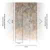 Livingwalls Fototapete Blätter braun beige creme B/L: ca. 280x159 cm – Bild 4