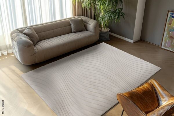Kayoom Teppich Kierk 325 taupe B/L: ca. 200x290 cm – Bild 3