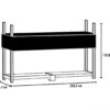 0677599904752-12 50NRTH ShelterLogic Kaminholzregal 240 cm mit Abdeckung