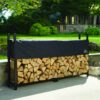 0677599904752-2 50NRTH ShelterLogic Kaminholzregal 240 cm mit Abdeckung