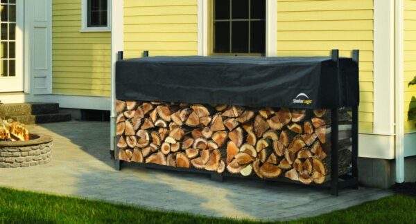 0677599904752-8 50NRTH ShelterLogic Kaminholzregal 240 cm mit Abdeckung