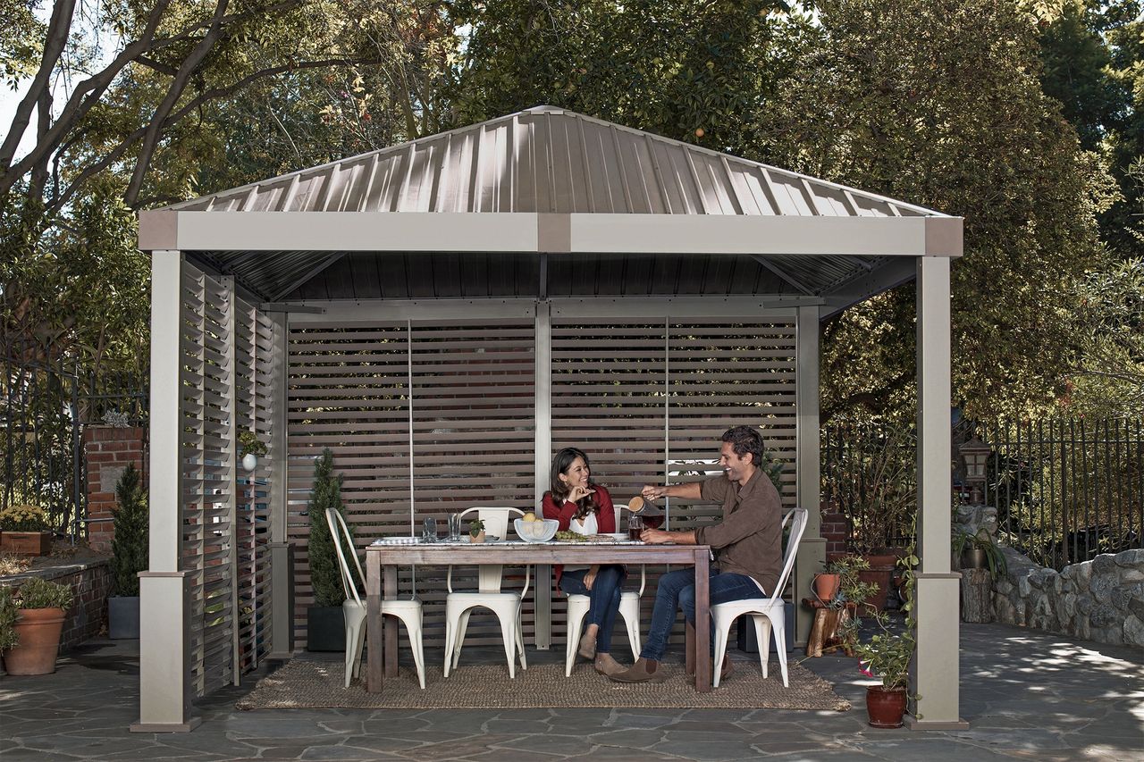 50NRTH Sojag Pavillon Nanda 12×12 champagner taupe