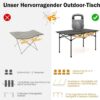 0783501338109-2 COSTWAY Campingtisch faltbar, Falttisch mit aufrollbarer Tischplatte, Klapptisch Gartentisch