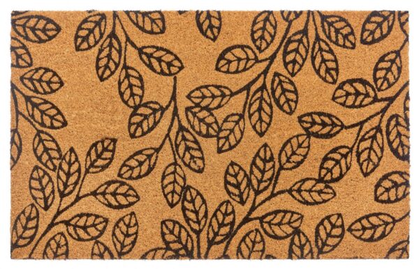 HANSE Home Fußmatte Leafs, Türmatte, rechteckig, Höhe: 15 mm, Kokos, Schmutzfangmatte, Outdoor, Rutschfest, Innen, Kokosmatte, Flur