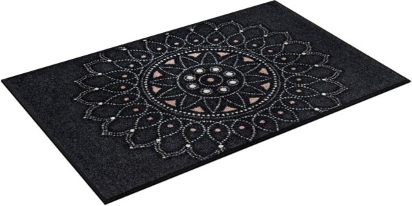 wash+dry by Kleen-Tex Fußmatte Purnima, rechteckig, Höhe: 7 mm, Schmutzfangmatte, Mandala Motiv, rutschhemmend, waschbar