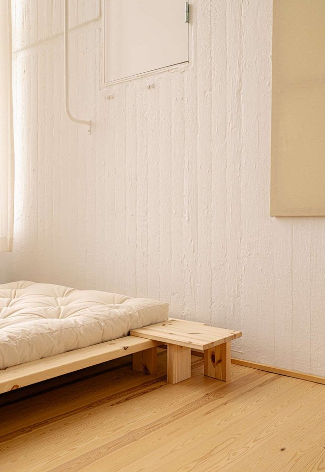 Karup Design Nachttisch Japan Bett-Tisch, FSC®-zertifiziertes Massivholz,made in Europe, Speziell für das Japan-Bett entworfen – perfekt integriert & passend