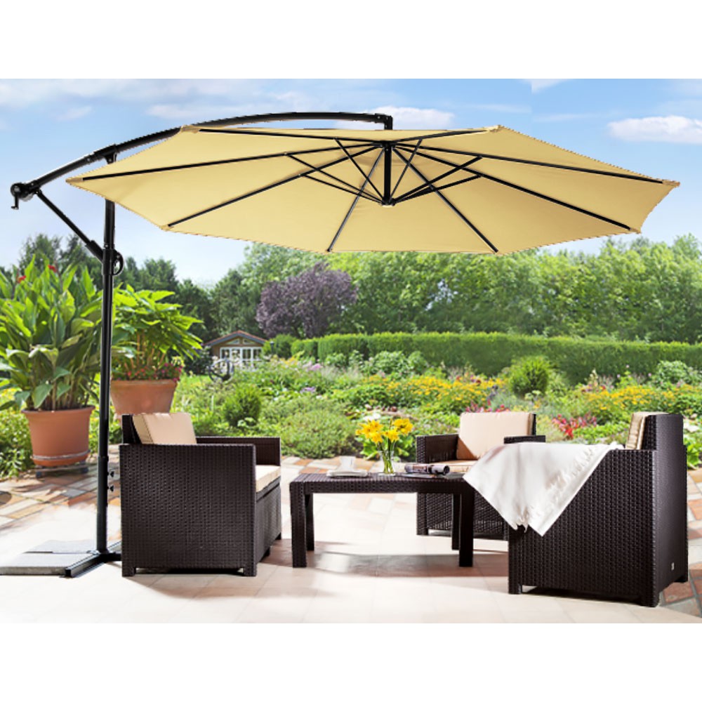 SOLAX-SUNSHINE Ampelschirm – Aluminium, Ø ca. 3 m – Beige