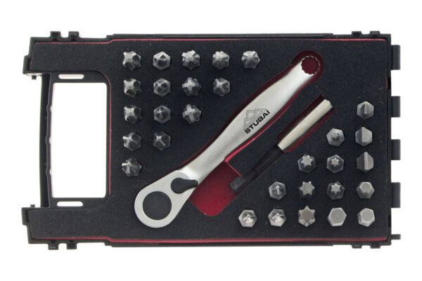 Stubai Ratschen-Bit-Set aus Stahl, 32-teilig Stubai Ratschen-Bit-Set aus Stahl, 32-teilig