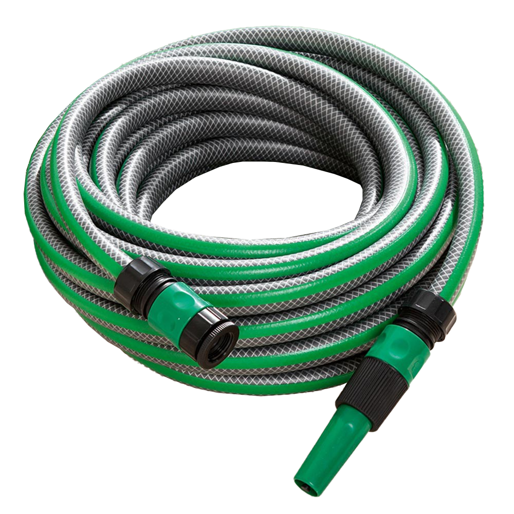 POWERTEC GARDEN 3/4″ SlideTec Gartenschlauch 15 m in Amazonas – Grün