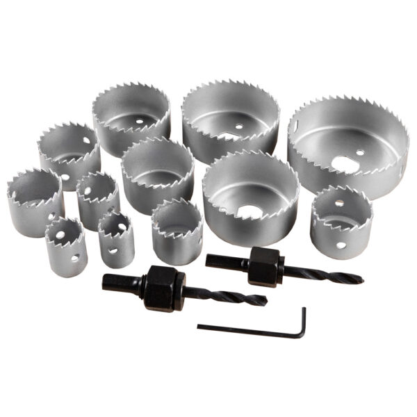 KRAFT WERKZEUGE Karbonstahl – Lochsägen – Set – 15tlg.