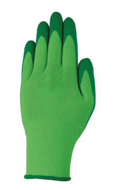 POWERTEC GARDEN Gartenhandschuhe, größe M, Grün – 5 Paar