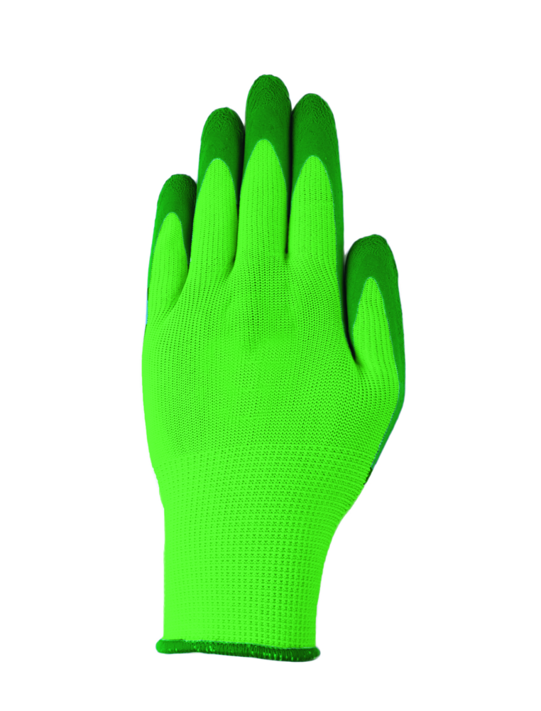 POWERTEC GARDEN Gartenhandschuhe, größe XL, Grün – 5 Paar
