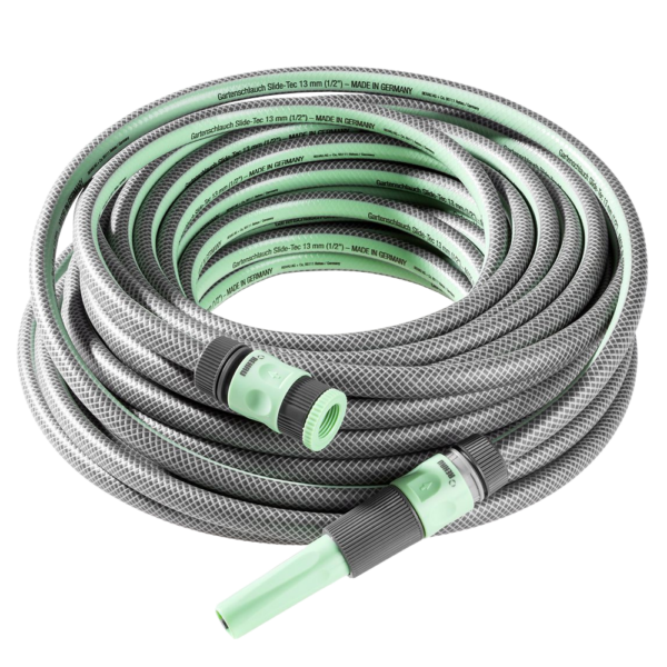 POWERTEC GARDEN 1/2" Slide Tec Gartenschlauch 25m in Pastellgrün