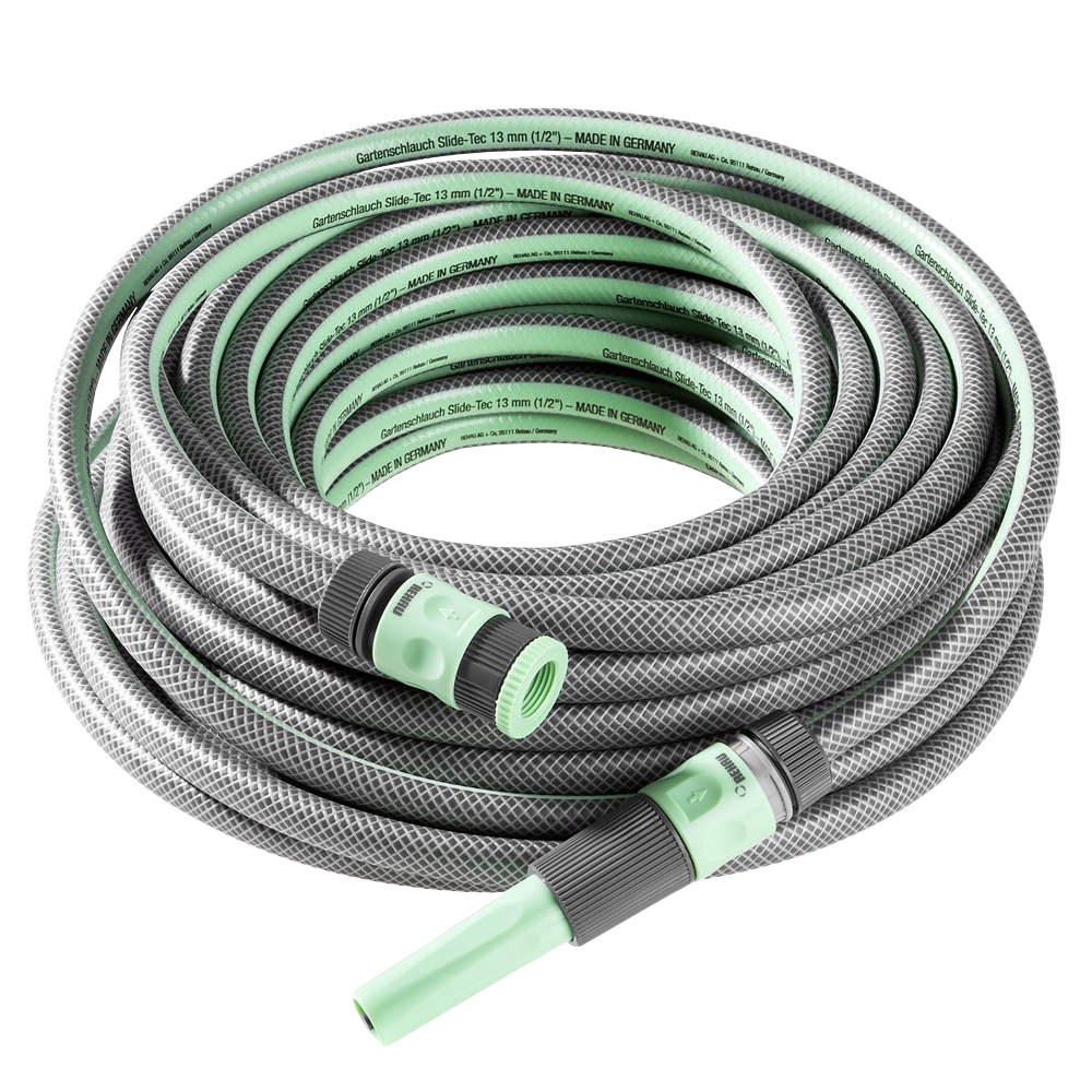 POWERTEC GARDEN 1/2″ Slide Tec Gartenschlauch 25m in Pastellgrün