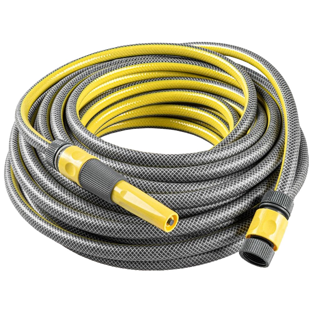 POWERTEC GARDEN 1/2″ SlideTec Gartenschlauch 25m in Gelb – Grau