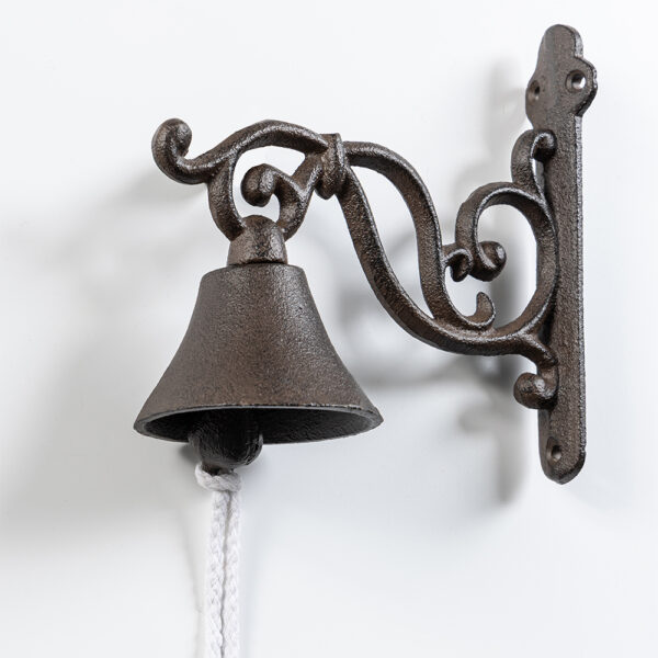 GIARDESSA Traditionelle Gusseisen – Türglocke – klassisch, ca. 16 x 17 cm
