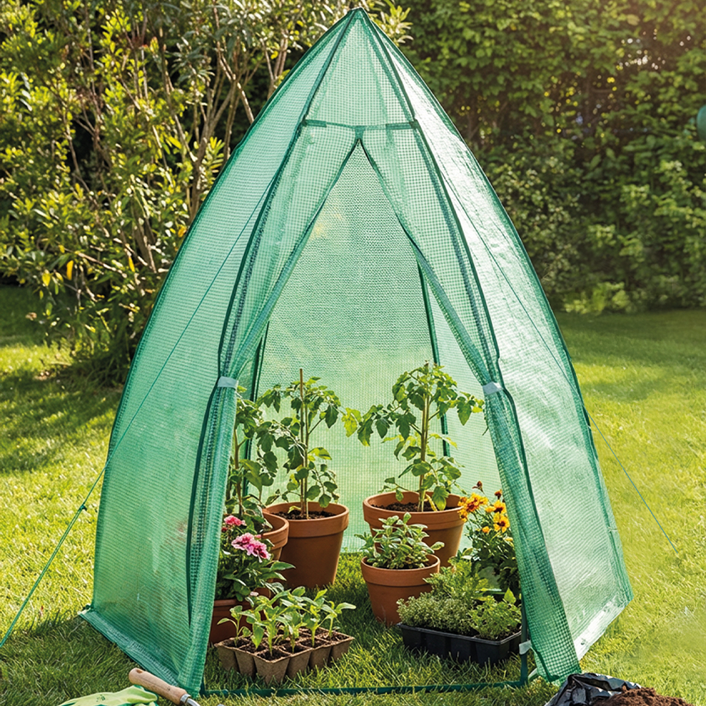 POWERTEC GARDEN Folien – Gewächshaus, ca. 90 x 100 cm