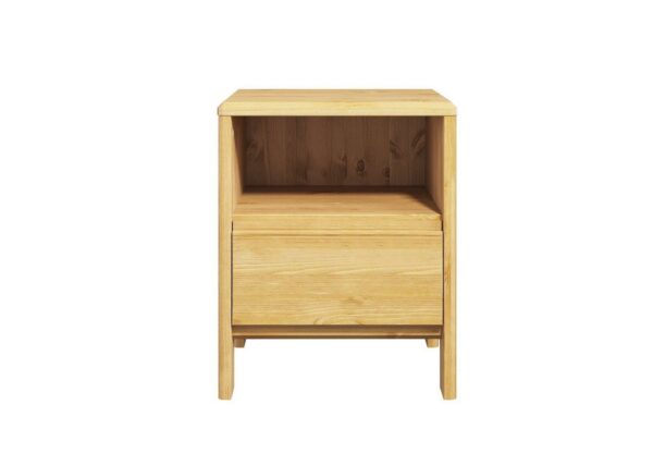 OTTO home Nachttisch Luven, aus massiver Kiefer, mit 1 Schublade, Breite 44 cm